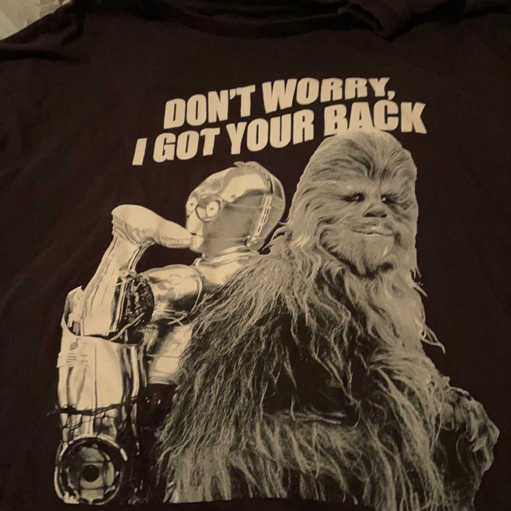 Black star wars shirt